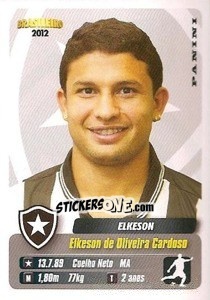Cromo Elkeson - Campeonato Brasileiro 2012 n. 68 - Panini