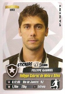 Sticker Fellype Gabriel - Campeonato Brasileiro 2012 - Panini