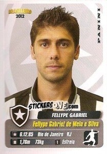 Sticker Fellype Gabriel - Campeonato Brasileiro 2012 n. 69 - Panini