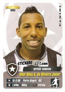 Sticker Vitor Junior - Campeonato Brasileiro 2012 - Panini