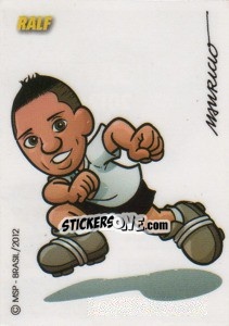 Cromo Ralf (caricatura Mauricio) - Campeonato Brasileiro 2012 n. 76 - Panini