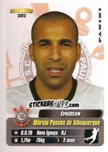 Cromo Emerson - Campeonato Brasileiro 2012 - Panini