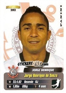 Sticker Jorge Henrique - Campeonato Brasileiro 2012 n. 88 - Panini