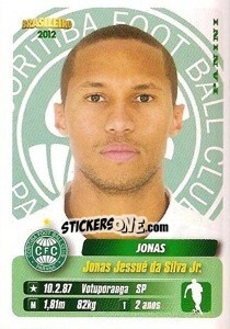 Sticker Jonas - Campeonato Brasileiro 2012 - Panini