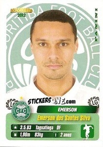 Figurina Emerson - Campeonato Brasileiro 2012 - Panini