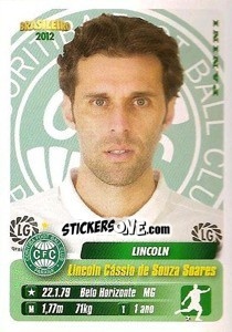 Cromo Lincoln - Campeonato Brasileiro 2012 - Panini