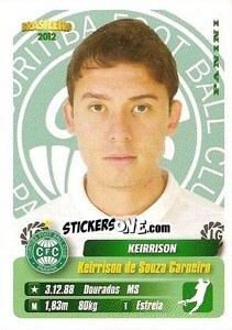 Sticker Kierrison - Campeonato Brasileiro 2012 n. 107 - Panini