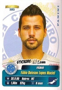 Sticker Fabio - Campeonato Brasileiro 2012 n. 113 - Panini