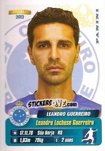 Sticker Leandro Guerreiro - Campeonato Brasileiro 2012 - Panini