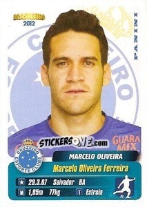 Sticker Marcelo Oliveira - Campeonato Brasileiro 2012 - Panini