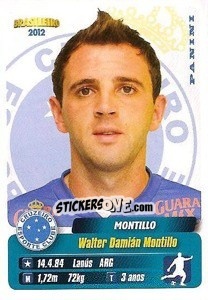 Sticker Montillo - Campeonato Brasileiro 2012 - Panini