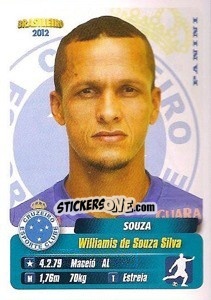 Sticker Souza - Campeonato Brasileiro 2012 n. 122 - Panini