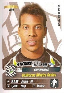 Sticker Guilherme - Campeonato Brasileiro 2012 - Panini