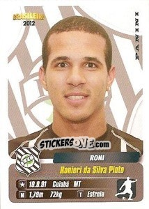 Sticker Roni - Campeonato Brasileiro 2012 - Panini