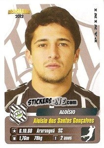 Sticker Aloisio - Campeonato Brasileiro 2012 - Panini