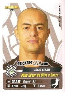 Sticker Julio Cesar - Campeonato Brasileiro 2012 - Panini