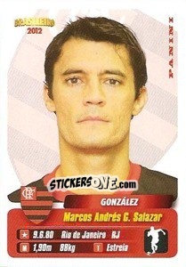 Sticker Gonzalez - Campeonato Brasileiro 2012 n. 152 - Panini