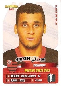 Cromo Welinton - Campeonato Brasileiro 2012 n. 153 - Panini