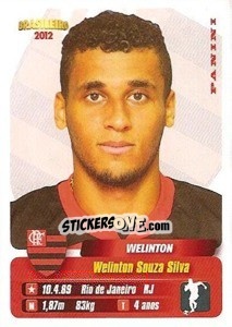 Figurina Welinton - Campeonato Brasileiro 2012 - Panini