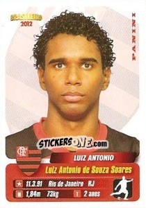 Sticker Luiz Antonio - Campeonato Brasileiro 2012 - Panini