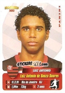 Cromo Luiz Antonio - Campeonato Brasileiro 2012 n. 156 - Panini