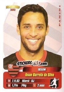 Sticker Ibson - Campeonato Brasileiro 2012 - Panini