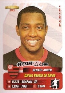 Sticker Renato Abreu - Campeonato Brasileiro 2012 n. 159 - Panini