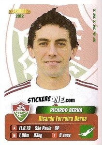 Sticker Ricardo Berna - Campeonato Brasileiro 2012 - Panini