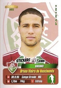 Sticker Bruno - Campeonato Brasileiro 2012 n. 169 - Panini