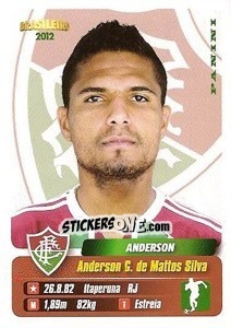 Sticker Anderson - Campeonato Brasileiro 2012 n. 170 - Panini