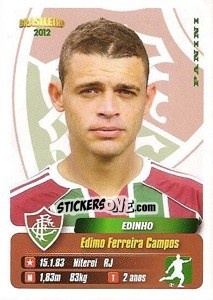 Sticker Edinho - Campeonato Brasileiro 2012 - Panini