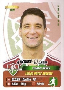 Sticker Thiago Neves - Campeonato Brasileiro 2012 n. 176 - Panini