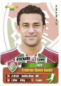 Sticker Fred - Campeonato Brasileiro 2012 - Panini