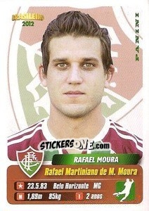 Sticker Rafael Moura - Campeonato Brasileiro 2012 n. 179 - Panini