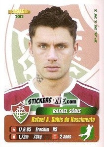 Sticker Rafael Sobis - Campeonato Brasileiro 2012 n. 180 - Panini