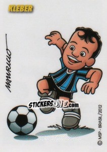 Sticker Kleber (caricatura Mauricio) - Campeonato Brasileiro 2012 n. 184 - Panini