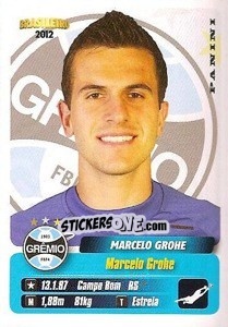 Sticker Marcelo Grohe - Campeonato Brasileiro 2012 - Panini