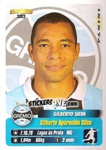 Cromo Gilberto Silva - Campeonato Brasileiro 2012 - Panini