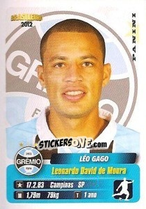 Figurina Leo Gago - Campeonato Brasileiro 2012 - Panini