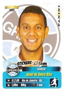 Sticker Souza - Campeonato Brasileiro 2012 n. 193 - Panini