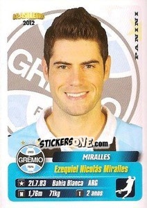 Sticker Miralles - Campeonato Brasileiro 2012 - Panini