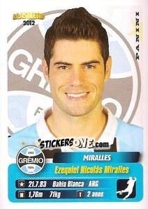 Sticker Miralles - Campeonato Brasileiro 2012 n. 198 - Panini