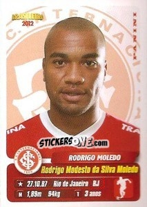 Sticker Rodrigo Moledo - Campeonato Brasileiro 2012 n. 208 - Panini