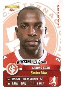 Figurina Sandro Silva - Campeonato Brasileiro 2012 - Panini