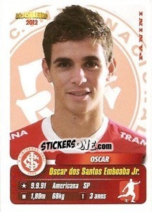Sticker Oscar - Campeonato Brasileiro 2012 - Panini