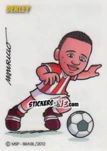 Cromo Derley (caricatura Mauricio) - Campeonato Brasileiro 2012 - Panini