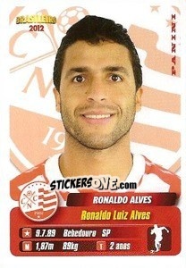 Sticker Ronaldo Alves - Campeonato Brasileiro 2012 - Panini