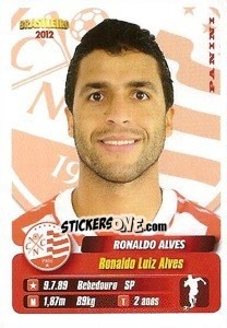 Sticker Ronaldo Alves - Campeonato Brasileiro 2012 n. 225 - Panini