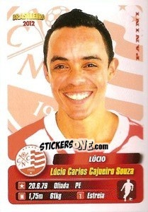 Sticker Lucio - Campeonato Brasileiro 2012 n. 226 - Panini