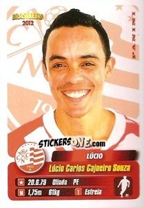 Figurina Lucio - Campeonato Brasileiro 2012 - Panini